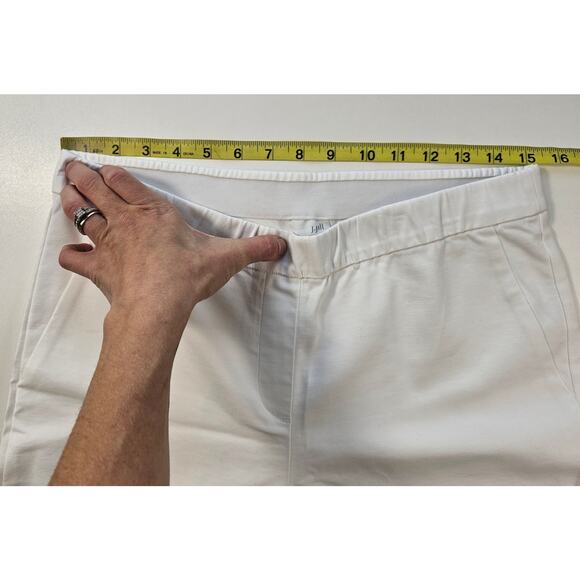 NWT J jill size 10 white career casual elastic waist pull on pants NEW teacher - Picture 4 of 6